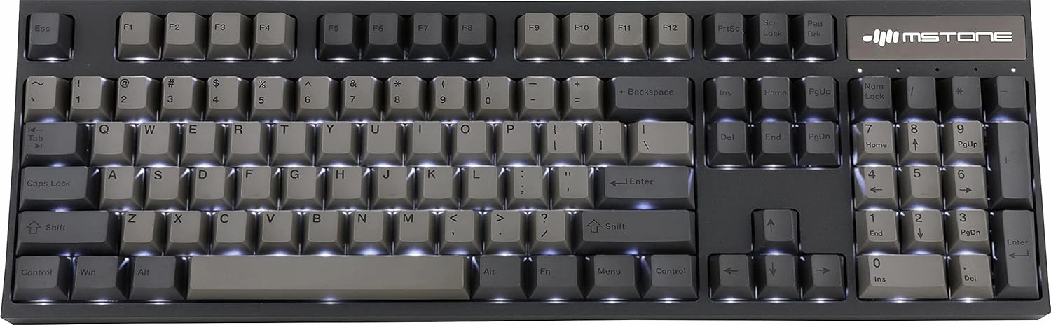 Groove F 104 Keys THOCC Noise Cancelling Mechanical Keyboard,Cherry Red MX,Backlighting,Cherry Profile PBT Keycap,Dye Subbed Legends,USB-C Cable,for Windows and Mac User