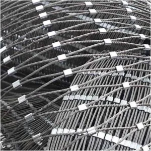 GZHERVICES Flexible 304 Stainless Steel Rope Mesh, Zoo Cage Fence Balcony Stair Wire Rope Protection Net Safety Net Plant Climbing Net, DIY Decorative Fence(Silver-2mm,2x8m)