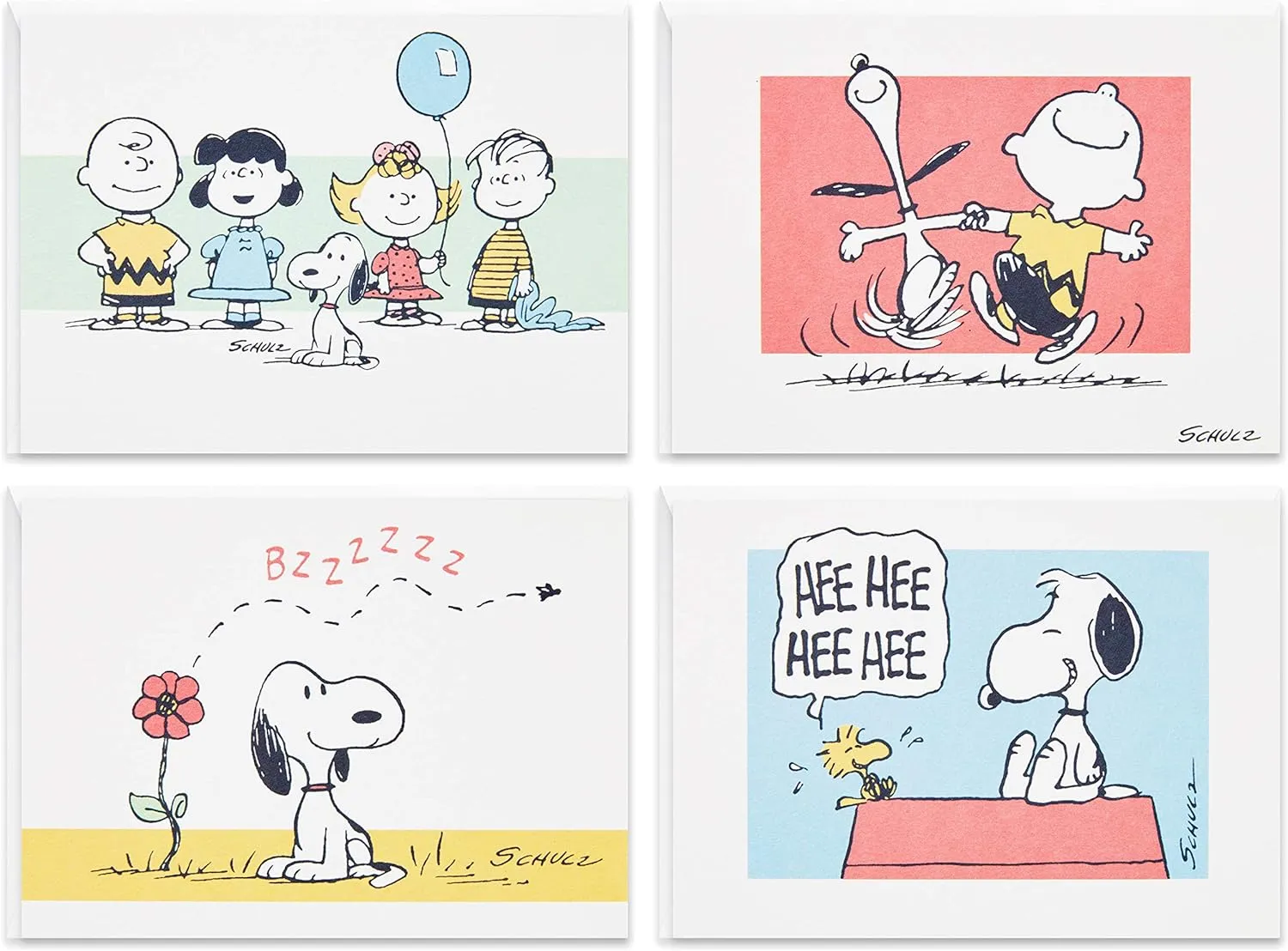 Hallmark Peanuts Blank Cards Assortment, 70th Anniversary (40 Note Cards with Envelopes)