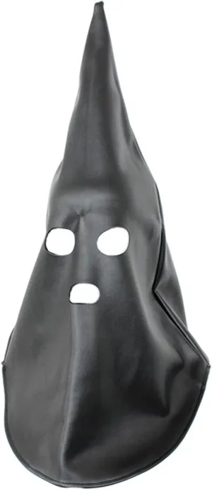Halloween Decoration Stage Props: All-inclusive Hood Knight Headgear & Leather Hollow Head Masks – Perfect for Costume Parties