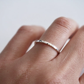 Hammered Stacking Ring