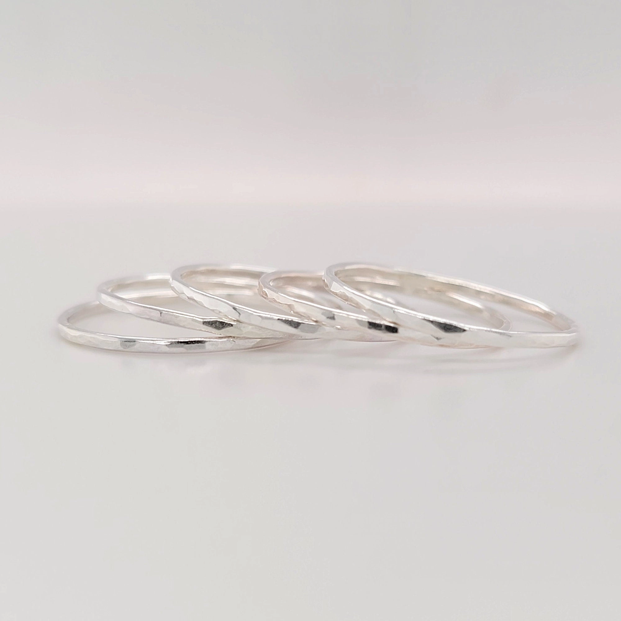Hammered Stacking Rings - CG473R.