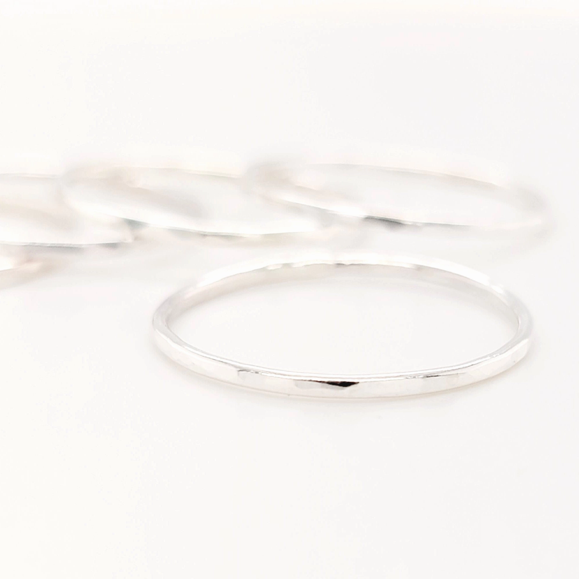 Hammered Stacking Rings - CG473R.