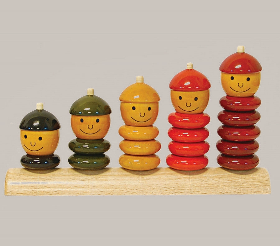 Handmade Wooden Peppy Five Toy