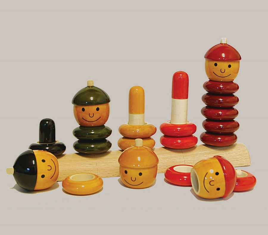 Handmade Wooden Peppy Five Toy