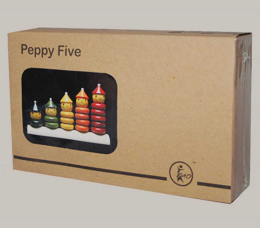 Handmade Wooden Peppy Five Toy