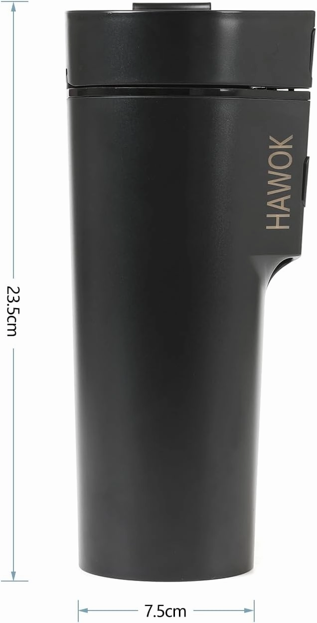 HAWOK Prtable Coffee Maker 12V Travel Espresso Machine, Single Cup 8 oz