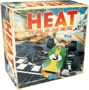 HEAT: Pedal to the Metal Board Game - Intense Car Racing and Strategy Game, Fun Family Game for Kids and Adults, Ages 10 , 1-4 Players, 60 Minute Playtime, Made by Days of Wonder