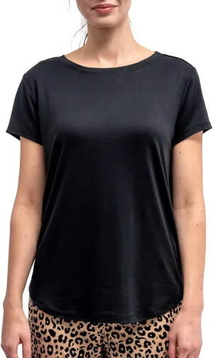 Hello Mello Women’s Sleep and Lounge Pajamas Top Short Sleeve Crewneck Lightweight Dream Tee Shirt