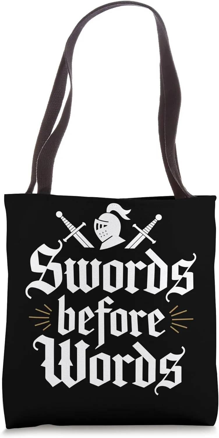 Historical Reenactment Medieval Combat Knight Battle Gear Tote Bag