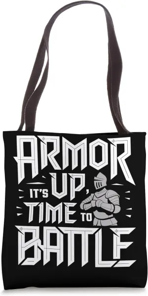 Historical Reenactment Medieval Combat Knight Battle Gear Tote Bag