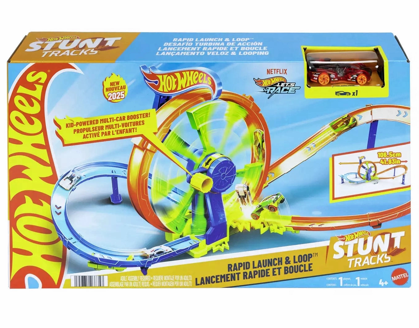 Hot Wheels Rapid Launch & Loop Car Track Set