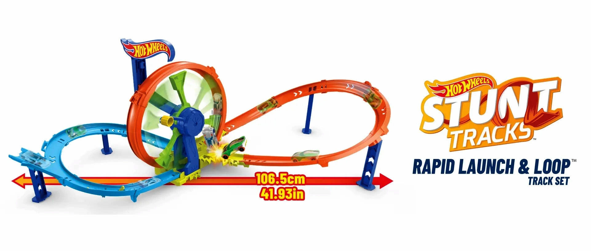 Hot Wheels Rapid Launch & Loop Car Track Set