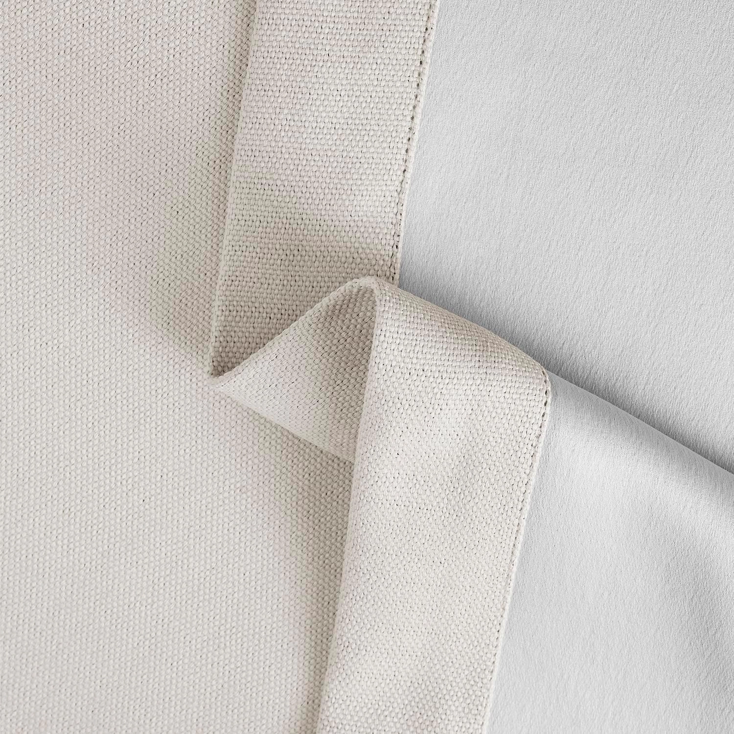 HPD Half Price Drapes - Faux Linen Curtains for Living Room (1 Panel) - 50W X 84L - Textured Room Darkening Curtains for Bedroom 84 Inches Long - Drapes for Home Decor, Birch