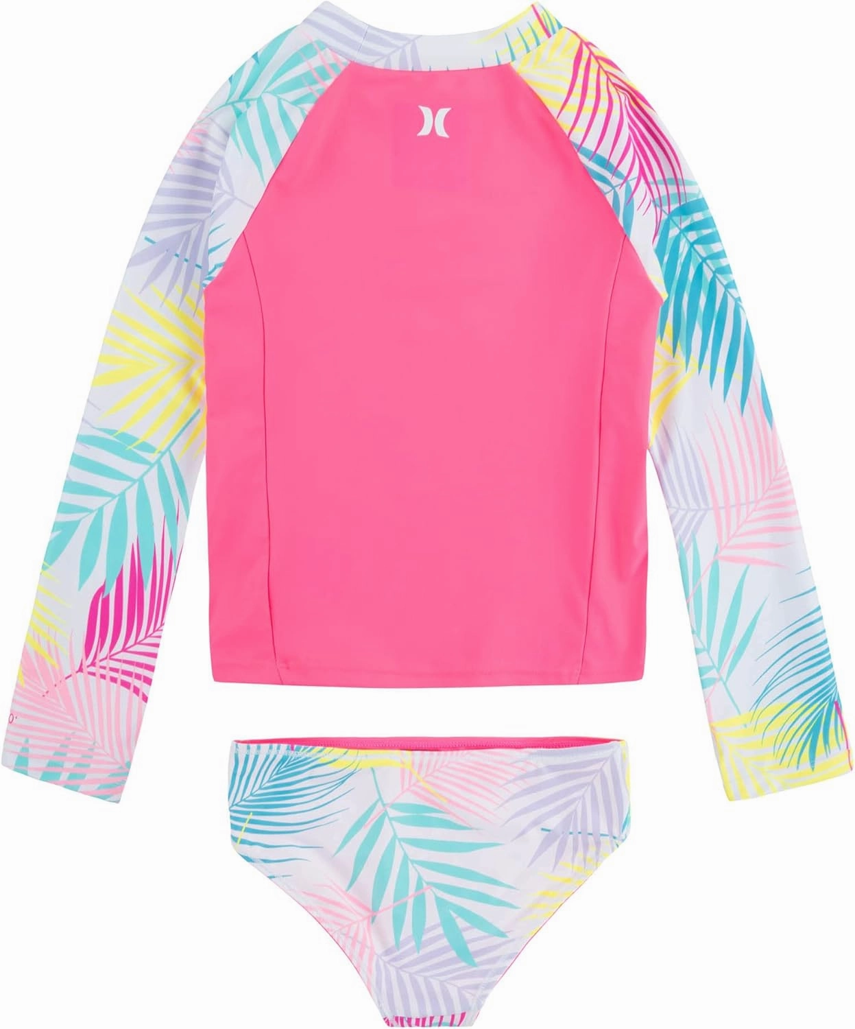 Hurley Girls' Long Sleeve Rash Guard Swimsuit