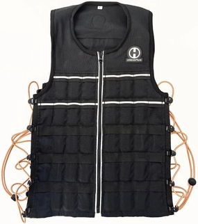 Hyperwear Hyper Vest ELITE Fully Adjustable Weight Vest - Stretch CORDURA® Fabric Zipper Thin Steel Weights - Weighted Vests for Running, Strength, Endurance, Walking - Sizes S, M, L, XL
