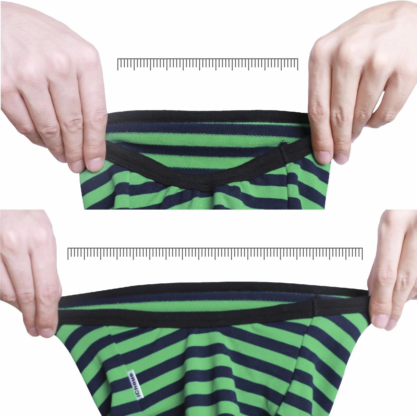 iChoue 3pcs French Bulldog Striped Shirts 100% Breathable Cotton Tank Tops Vests Clothes for Frenchie Dogs, Black Green Red Stripes, Medium