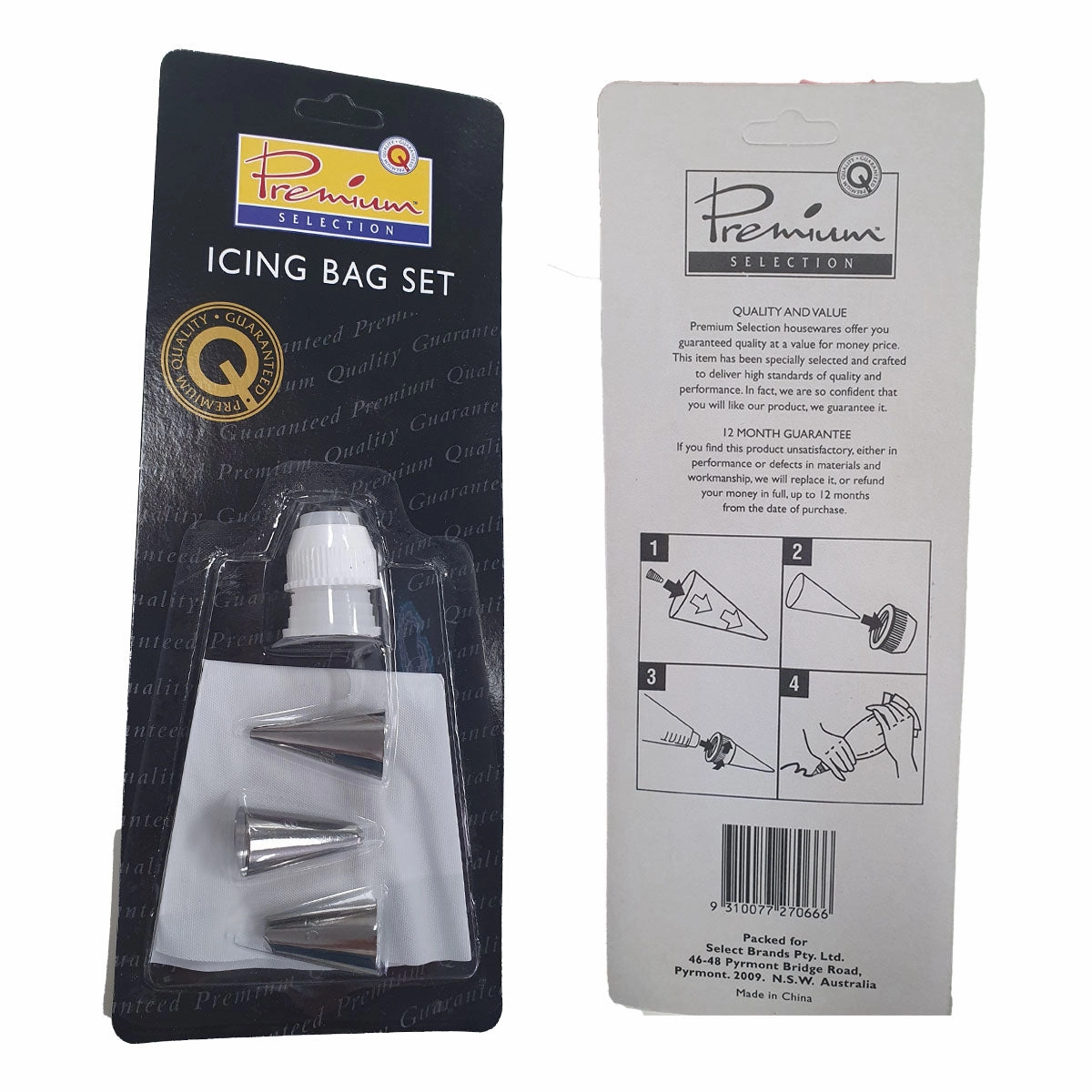 Icing bag set