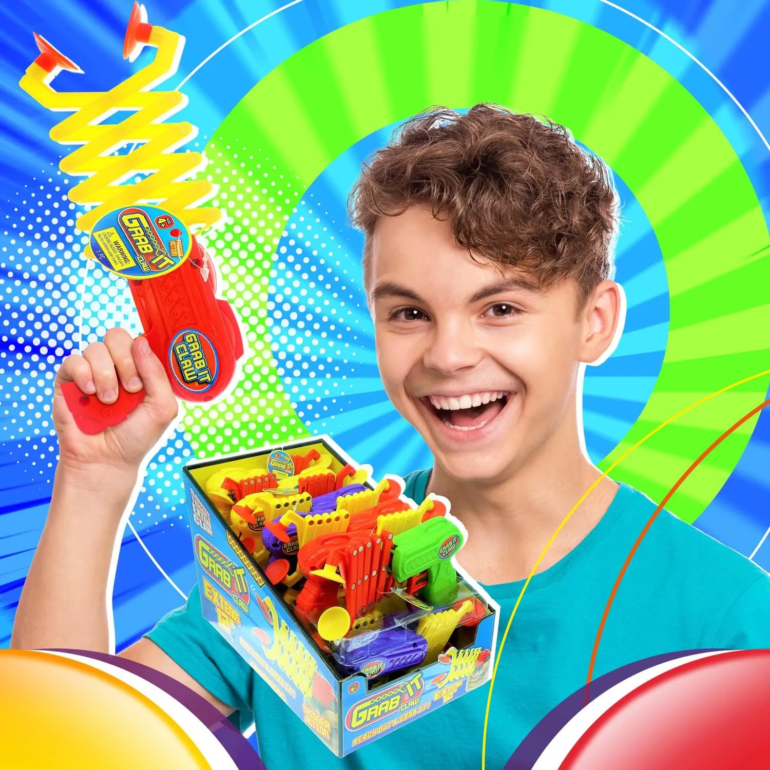 JA-RU Robot Arm Gun Grabber Toy (12 Robot Claw) 12 Inch Long-Claw Grabbing Toys for Kids. Robotic Trash-Pickup Tool. Hand-Eye Coordination Interactive Learning Toys. 5614-12p