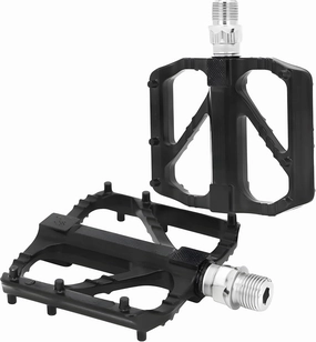 JacobsParts 9/16" Universal Aluminum Alloy Silver Bearing Mountain Bicycle Bike Pedal MTB BMX Non-Slip Cleat