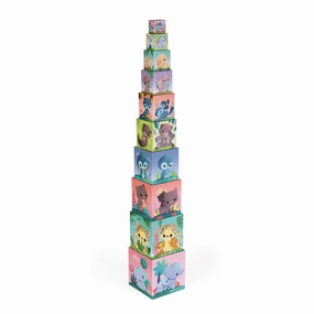 Janod Cute Animals Square Pyramid