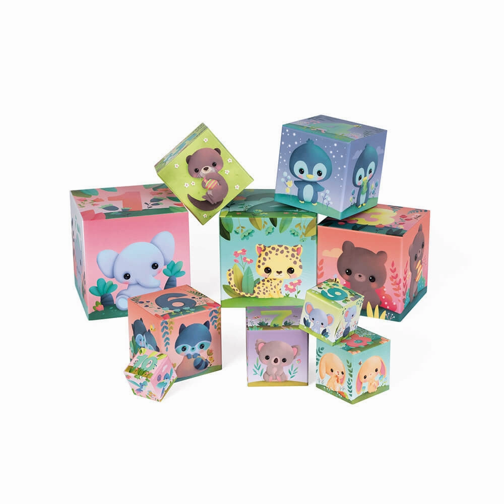Janod Cute Animals Square Pyramid