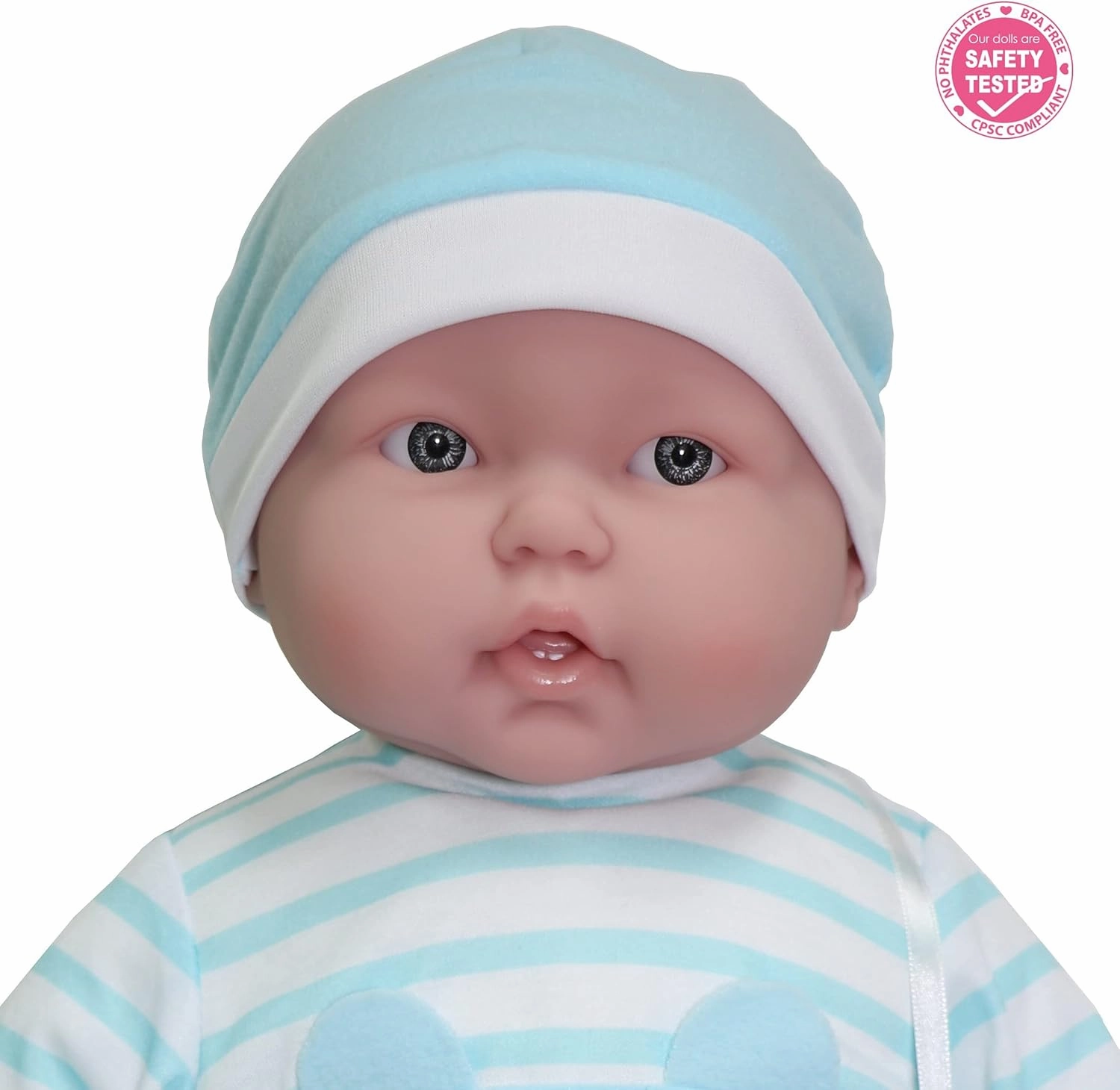 JC Toys Soft and Cuddly 20" Huggable Baby Doll Play Set Lots to Cuddle Babies | Blue | Ages 2  | Caucasian