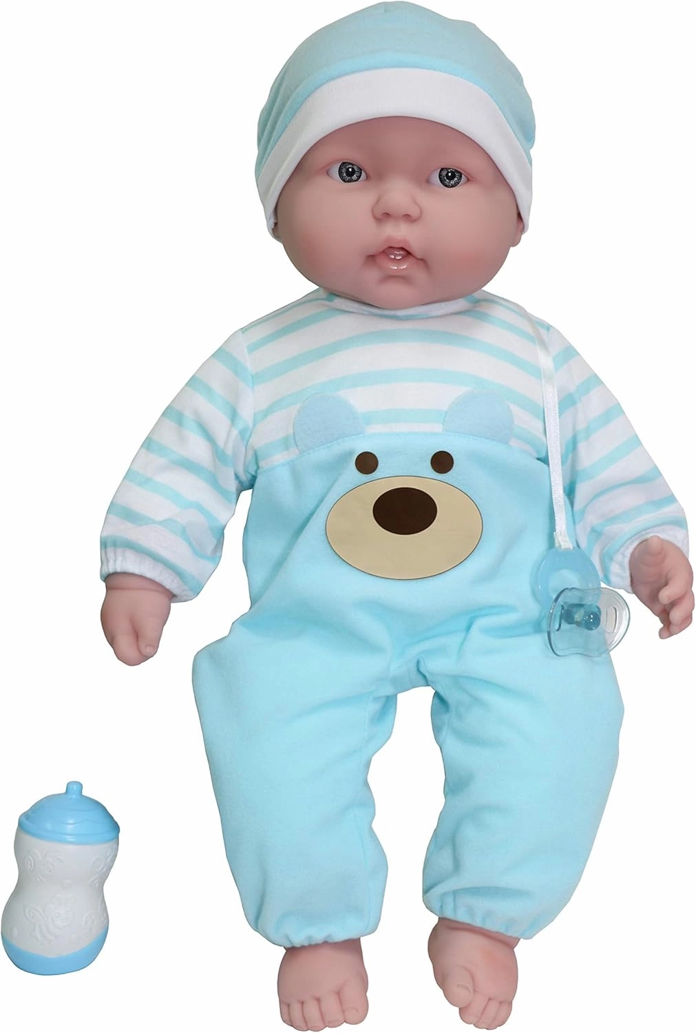 JC Toys Soft and Cuddly 20" Huggable Baby Doll Play Set Lots to Cuddle Babies | Blue | Ages 2  | Caucasian