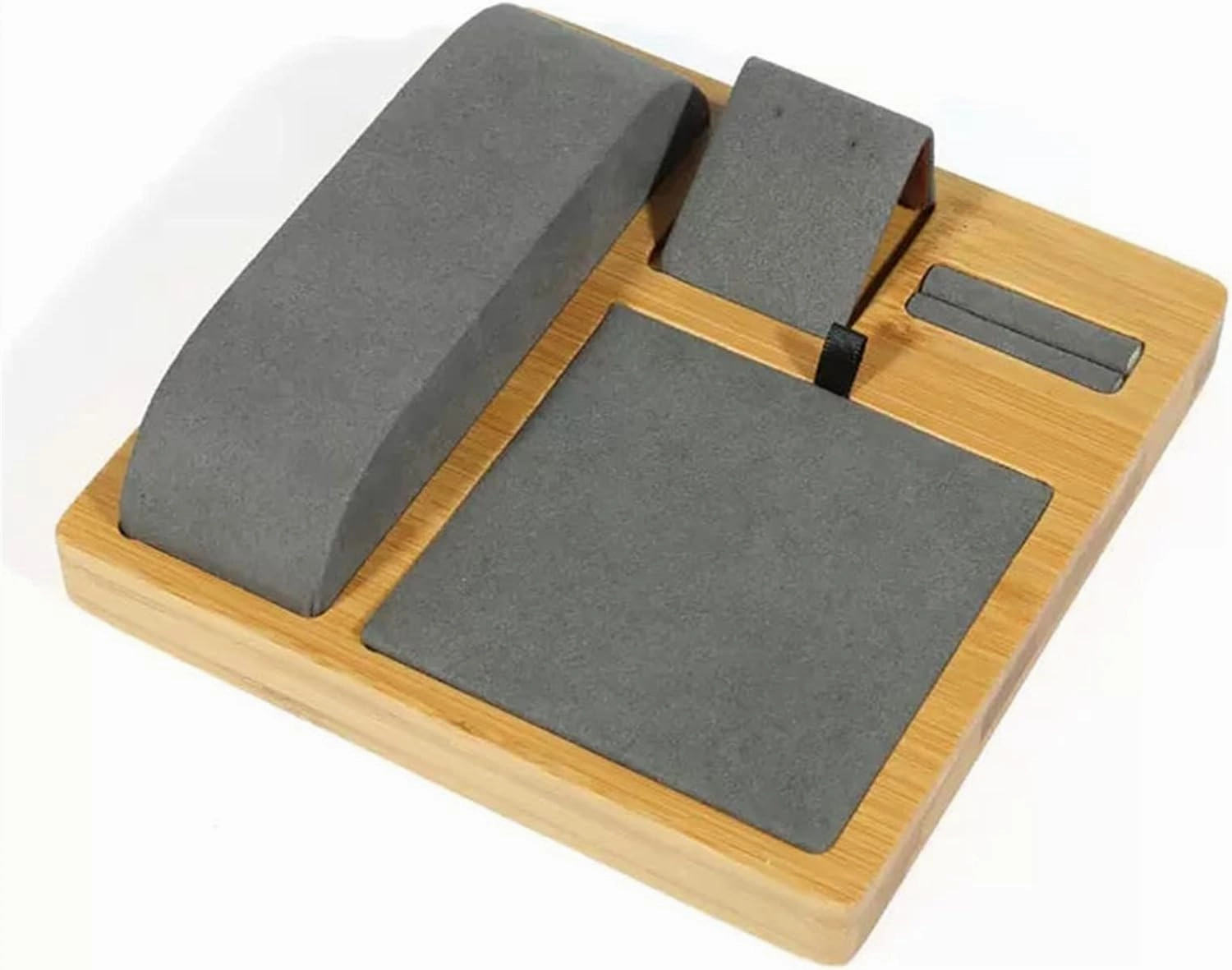 Jewelry Display Stand Velvet Wooden Jewelry Display Tray Showcase Display Organizer Rings Earrings Necklaces Bracelet Watch Display Stand for Selling Jewelry display props