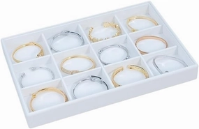 Jewelry Holder Stand White Multi-Compartment Bracelet Display Stand Jewelry Counter Large Capacity Earring Storage Rack Window Display Props Jewelry Display