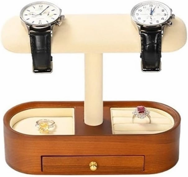 Jewelry Rack Watch Display Stand Jewelry Storage Display Props Light Luxury Watch Bracelet Display Stand Jewelry Display(Beige)