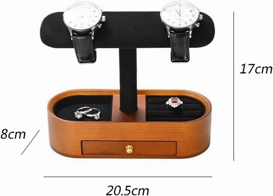 Jewelry Rack Watch Display Stand Jewelry Storage Display Props Light Luxury Watch Bracelet Display Stand Jewelry Display(Beige)