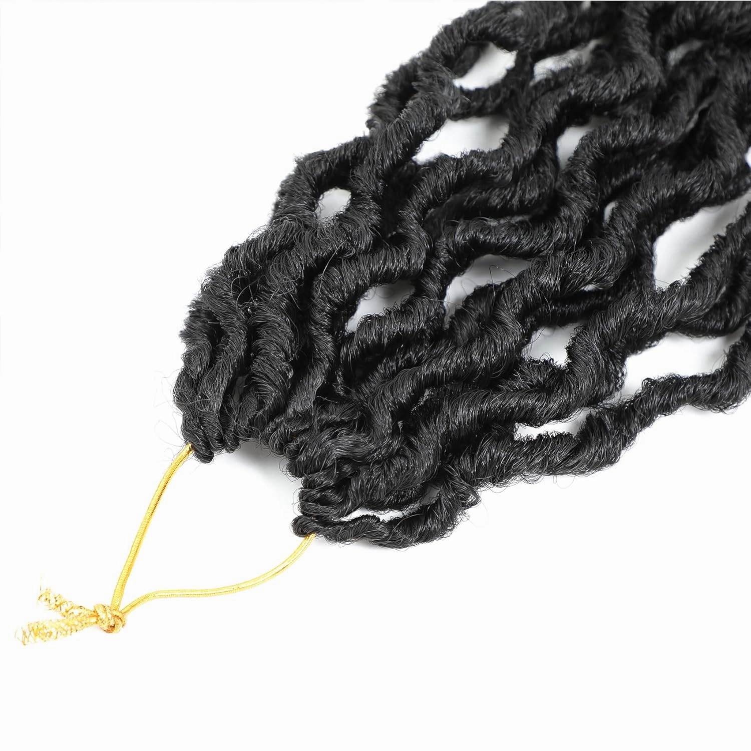 Karida Goddess Locs Crochet Hair 12 Inch, 8 Packs Upgraded Crochet Hair for Black Women, Pre Looped Crochet Faux Locs With Curly Ends (12 Inch (Pack of 8), 1#)