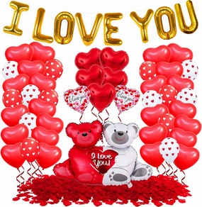 KatchOn, I Love You Balloons Set - Pack of 55