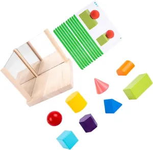 KESYOO 1 Set Colorful Wooden Shape Cognition Blocks Educational for Enhances Geometric Recognition and Cognitive Skills Wooden Construction for Early Learning and Development