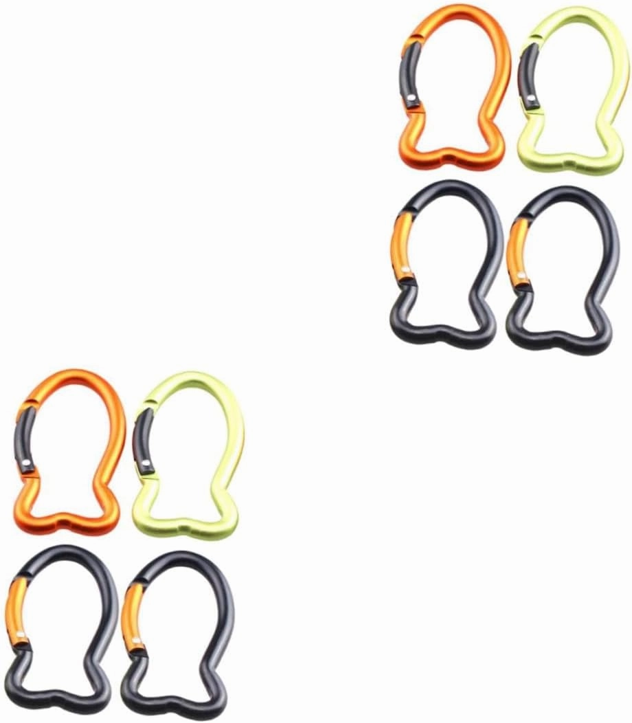 KESYOO Carabiner Outdoor Shaped Hook Buckle Key Fish Accessory Mountaineering Supplies Hiking Supplies Aluminum