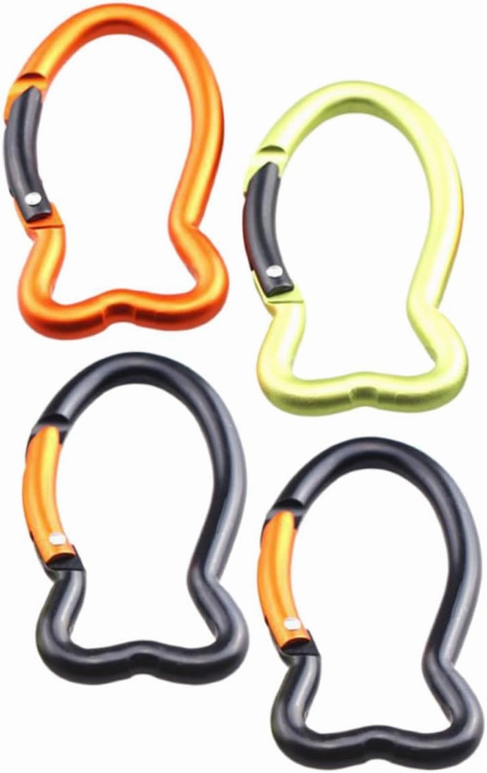 KESYOO Carabiner Outdoor Shaped Hook Buckle Key Fish Accessory Mountaineering Supplies Hiking Supplies Aluminum