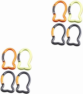 KESYOO Carabiner Outdoor Shaped Hook Buckle Key Fish Accessory Mountaineering Supplies Hiking Supplies Aluminum