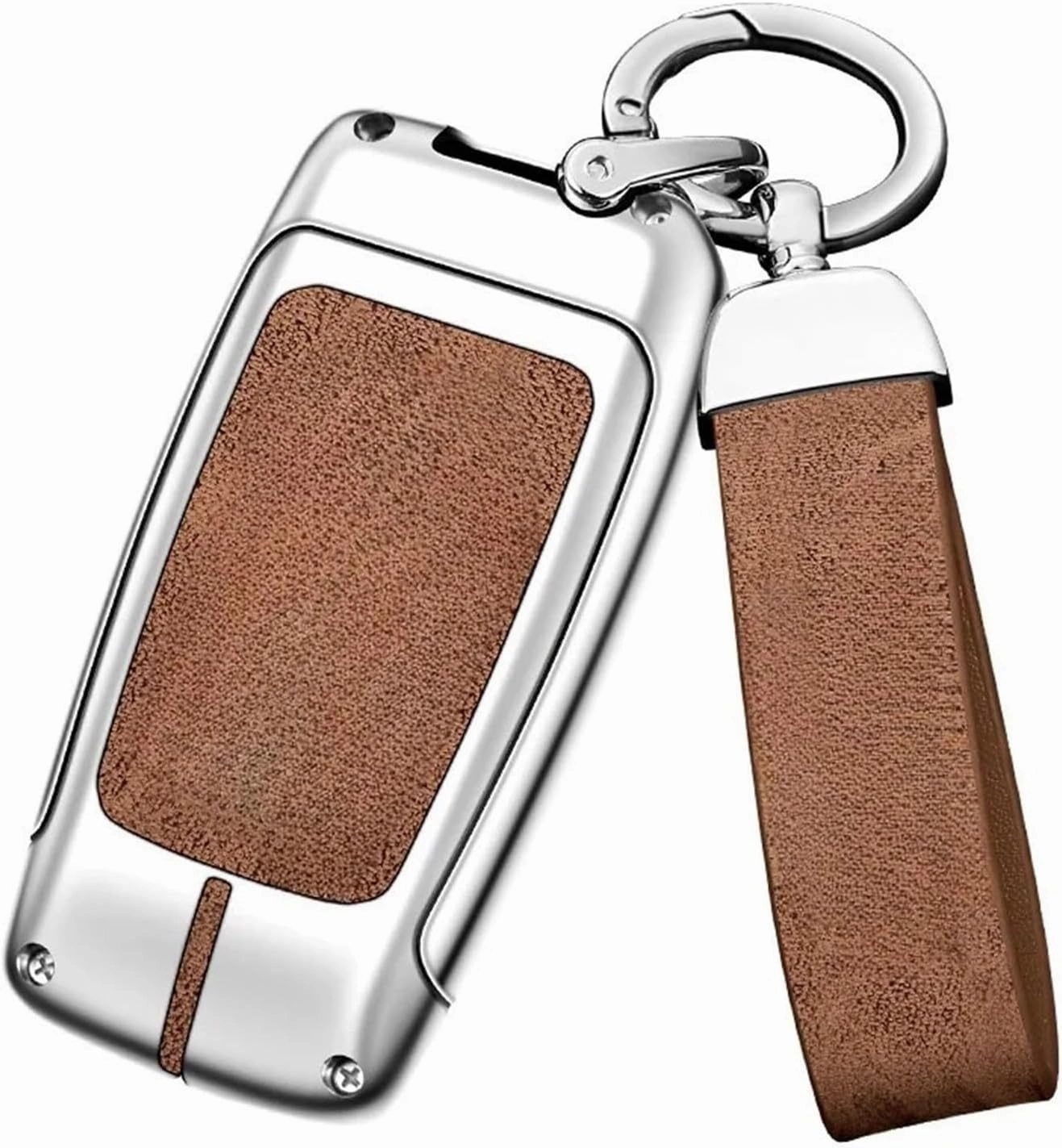 Key Cover Use Compatible for Rolls-Royce Cullinan Phantom Ghost Wraith Dawn Key Case Shell Buckle(Matte Gray)