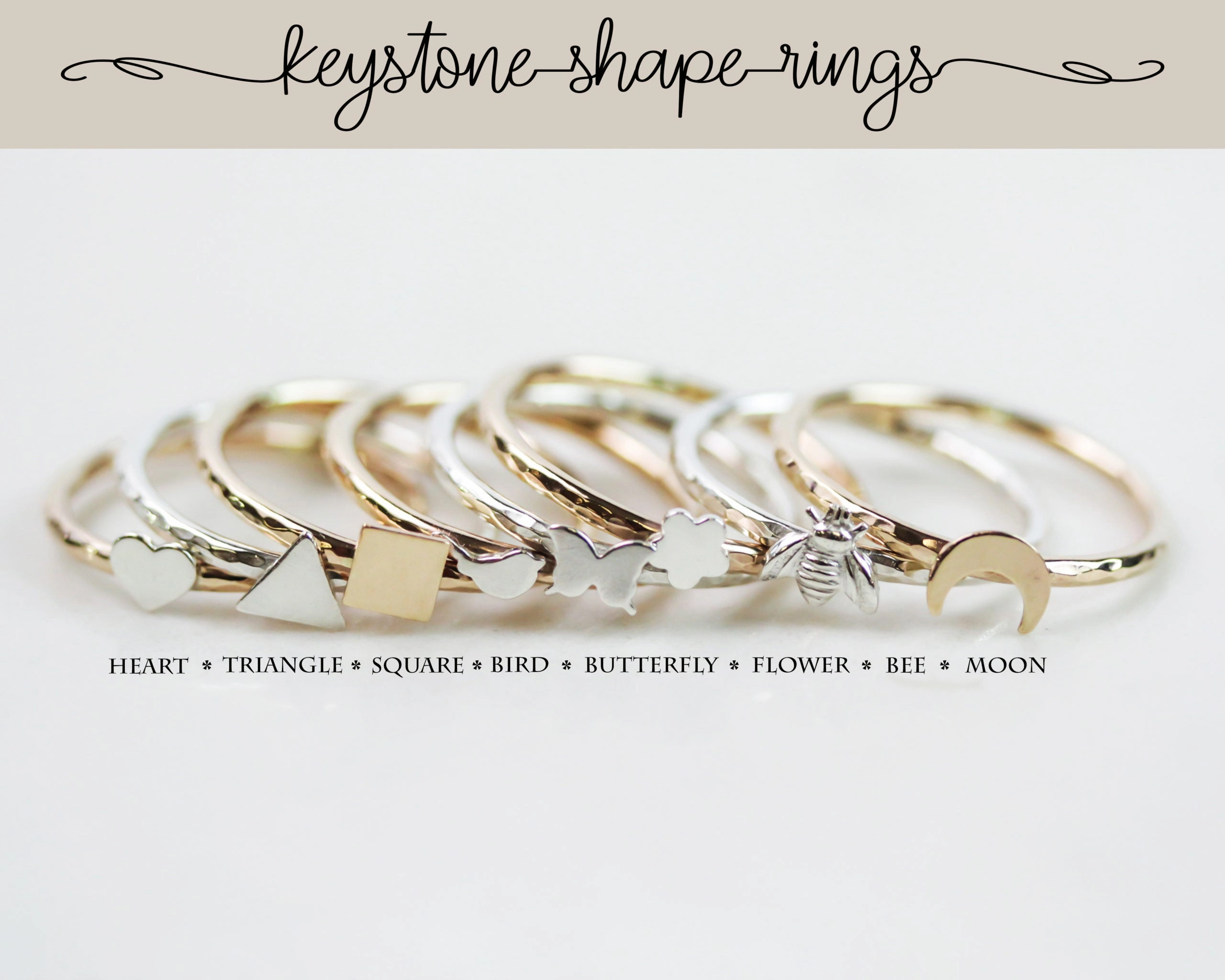 Keystone Shape Rings