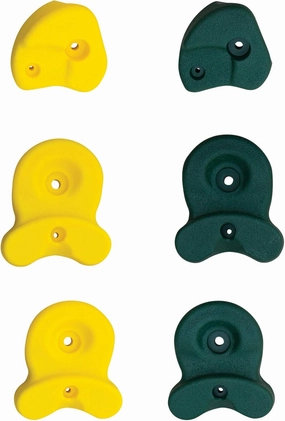 KidKraft Climbing Rocks - Set of 7, Green & Yellow, Gift for Ages 3-10