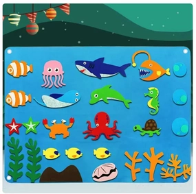 Kids' 3D DIY Felt Activity Set – Early Learning Game