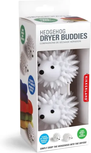 Kikkerland Hedgehog Reusable Dryer Balls, Set of 2, 1 EA, Plastic, White