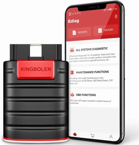 KINGBOLEN Ediag OBD2 Scanner Bluetooth, Bidirectional Scanner All System Diagnostic Tool for iOS & Android, ECU Coding, Active Test,15  Reset Function, FCA AutoAuth, 1 Year Fr-ee Update from Thinkcar