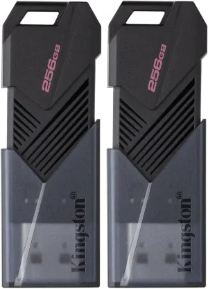 Kingston 256GB DataTraveler Exodia Onyx USB 3.2 Flash Drive (Matte Black) (2-Pack)