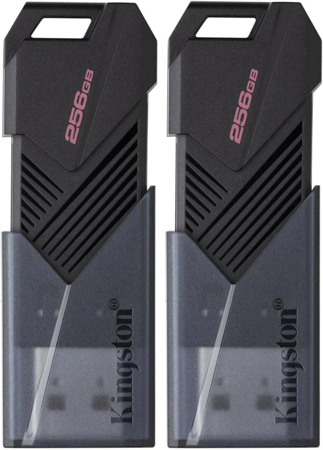 Kingston 256GB DataTraveler Exodia Onyx USB 3.2 Flash Drive (Matte Black) (2-Pack)
