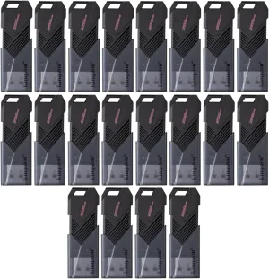 Kingston 256GB DataTraveler Exodia Onyx USB 3.2 Flash Drive (Matte Black) (20-Pack)