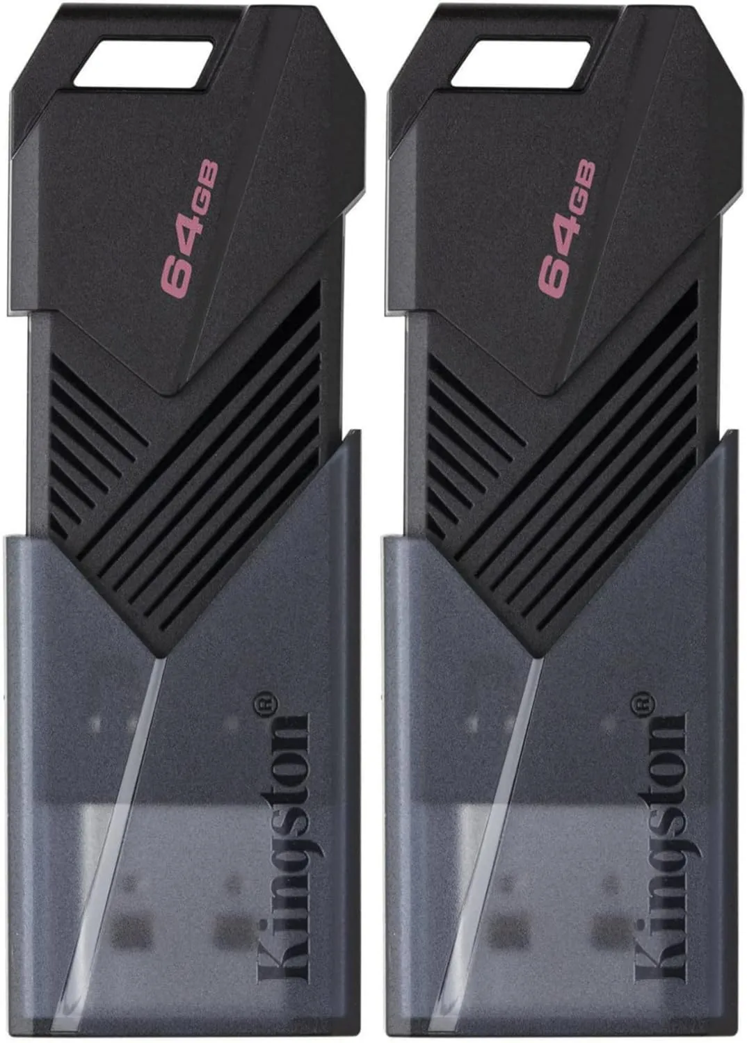 Kingston 64GB DataTraveler Exodia Onyx USB 3.2 Flash Drive (Matte Black) (2-Pack)