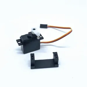 KingVal Replacement Steering Gear Servo with Servo Mount RC Parts Compatible with WLtoys 124016 124017 144010 RC Car