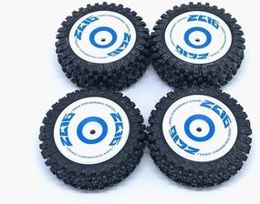 KingVal Replacement Front and Rear Tire Wheel Tyre Combo RC Parts Compatible with WLtoys 124017 RC Car